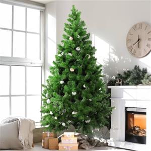 Dmora Albero di Natale 120 cm Riccardo, Pino Artificiale, Albero Effetto Reale, Alberello Natalizio Extra folto, 70x70 h120 cm, Verde