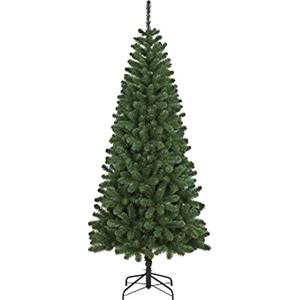Dmora - Albero di Natale 180 cm Edimburgo, Pino artificiale, Albero effetto reale, Alberello natalizio extra folto, 79x79 h180 cm, Verde