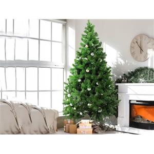 Dmora Albero di Natale Riccardo 300h cm Verde 3015 Rami Apertura Rami Singoli, Base Inclusa