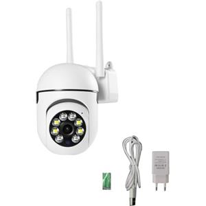 Asuinxurr 5G WiFi 360° telecamere di sorveglianza, monitoraggio, visione notturna a colori, protezione di sicurezza, movimento, telecamera esterna, spina EU