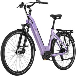 ttgo C7 SE - Bicicletta elettrica da 28 pollici, per uomo e donna, con motore centrale da 250 W, batteria da 36 V 18 Ah, 9 marce, fino a 25 km/h, autonomia di 130-150 km, freni a disco idraulici