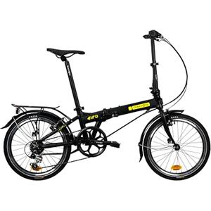Dahon HIT Bicicletta Pieghevole 20 Pollici Adulti 6 Velocità Freni a V Sistema di Piegatura Rapido, Cyclette Portatile Alluminio Città Folding Bike Unisex