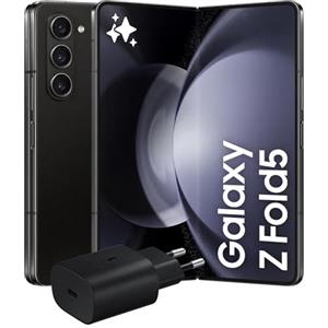 Samsung Galaxy Z Fold5 Smartphone Pieghevole, Caricatore Incluso, RAM 12GB, 256GB, Sim Free Android, Fotocamera 50MP, Display 6,2/7,6 Dynamic AMOLED 2X, Phantom Black 2023 [Versione italiana]