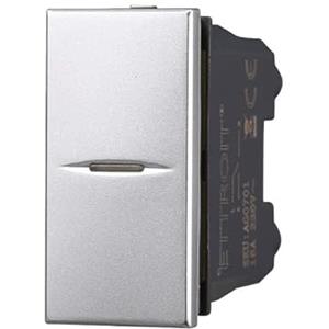 ETTROIT MODULI PRESE INTERRUTTORI SHUCKO PULSANTI TV DIMMER COMPATIBILE SERIE AXOLUTE GRIGI - ETTROIT (PULSANTE 1P ASSIALE)