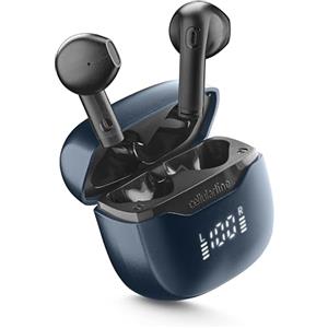 cellularline CORE PRO Auricolari Bluetooth con ENC e 4 Microfoni, Multipoint Technology, Display LED, Autopairing, 30 Ore di Autonomia, Nero