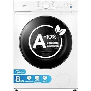 Midea Lavatrice 8 kg Classe A-10% 1400 Giri Silent Inverter Motor