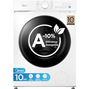 Midea Lavatrice 10 kg Classe A-10% 1400 Giri Silent Inverter Motor