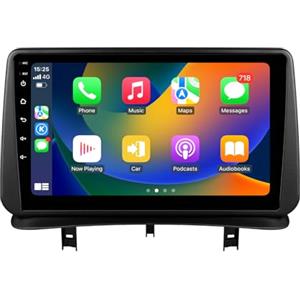 hizpo EU Stock Android 13 9 pollici autoradio per Renault Clio 3 2005-2014 4 core 2 GB e 64 GB di memoria, supporta auto wireless carplay/Android, controllo volante, WLAN/4G, AM/FM