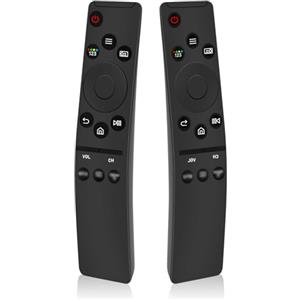 Binghe Telecomando Universale con Samsung-Smart-TV, 2 Pezzi BN59-01327b Telecomando Sostitutivo con 3 Tasti di Accesso Rapido Compatibile con Samsung QLED UHD SUHD HDR LCD LED HDTV Curved Frame 4K 8K Smart T