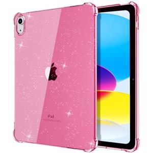TiMOVO Cover per iPad A16 11a Gen 11"&10a Gen 10,9", Fiori Glitter Rosa