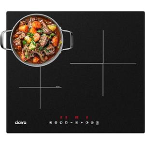 Ciarra Piano Cottura Induzione 3 Fuochi 6200W Funzione Boost