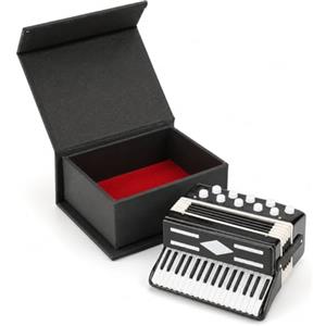 WAHEWUD Miniatura a fisarmonica modello espositivo con scatola portaoggetti, plastica e metallo, 9 x 7,5 x 4 cm