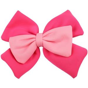 MeevrgR Elegante accessorio decorativo per casco, con fiocco, per sport all'aria aperta, neve, sci, bici, caschi in tessuto resistente alle intemperie (rosa + rosa)