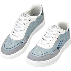 LEOSS ORIGINAL Scarpe Tennis Uomo Scarpe Vintage Uomo Morbide Facile da Pulire Traspiranti Shopping (Blu, 43 EU, MLE260308-5)