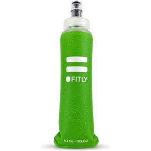 FITLY Flask 300 ml Green - Borraccia Morbida - Borraccia Sportiva Ideale Per Corsa - Sport all'Aria Aperta Bottiglia di Idratazione dell'Acqua Boccetta Morbida - Per Zaino Idratazione