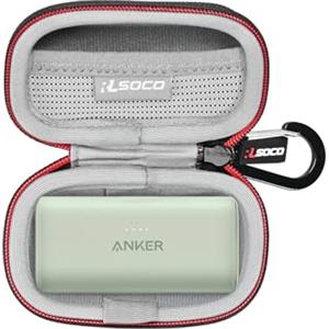 RLSOCO Custodia per Anker Nano Powerbank 5000 mAh / 621 Power Bank - Nero (Solo Custodia)