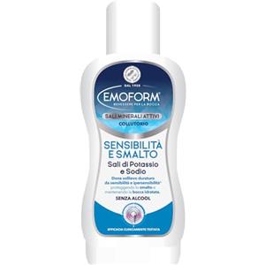 Emoform - Collutorio Sensibilità e Smalto con Sali di Potassio e Sodio Senza Alcool 400ml - Dona Sollievo dalla Sensibilità e Protegge lo Smalto dall' erosione mantenendo la bocca idratata