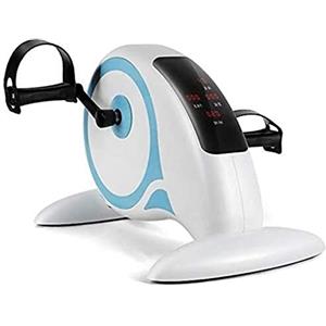 YldessmEU Pedaliera, Macchina ellittica elettrica da scrivania for riabilitazione Mini cyclette ambulante compatto seduto con display LCD