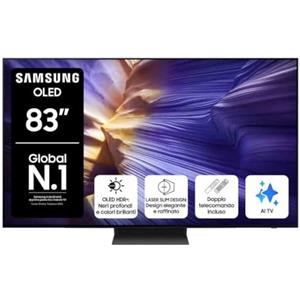 Samsung OLED 4K Vision AI Smart TV 83'' QE83S94FAEXZT, NQ4 AI Gen3 Processor, 4K AI Upscaling Pro, Motion Xcelerator 144Hz, Dolby Atmos & OTS Lite, LaserSlim Design, 2025