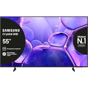 Samsung Crystal UHD 4K Smart TV 55'' UE55U8090FUXZT, Crystal 4K Processor, HDR, Smart Experience, OTS Lite & Adaptive Sound, Metal Stream Design, 2025