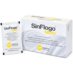GP pharma nutraceuticals SinFlogo® Nerv GP Nutraceuticals - Integratore per Dolore Neuropatico con Acido Alfa Lipoico, PEA, Bromelina, NAC, Magnesio e Vitamine B - Supporto Nervi, Neuropatia e Benessere Neuromuscolare