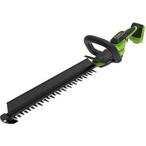 Greenworks Tagliasiepi a batteria 24V 56 cm, motore brushless, lama doppia azione 28 mm, Hedge Sweeper integrato, impugnatura ergonomica, solo utensile HT2202DA1