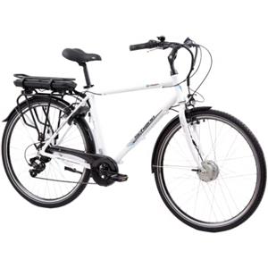 F.lli Schiano E-Moon, Bici Elettrica da Città 28 Inches per Adulti, 36V 13Ah Batteria Rimovibile, Motore 250W 40Nm, City Ebike, Bianco