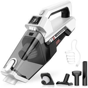 Tiazhan Aspirabriciole Senza Fili, 3-in-1 Portatile Cordless,16000PA Forte Aspirazione, Carica Di Tipo C, Filtro HEPA Lavabile, Piccolo Aspirapolvere per Auto, Casa, Ufficio, Peli di Animali Domestici