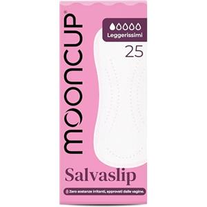 Mooncup® Proteggi-slip per un flusso molto leggero, cotone biologico ultra morbido, 25 assorbenti