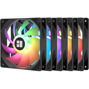 THERMALRLGHT Ventola di raffreddamento per CPU Thermalright-TR TL-C12C-S X5, ventola nera, ventola per PC con velocità di rotazione di 1550 U/min, dissipatore di calore per computer da 120 mm, ventola di controllo