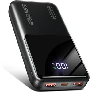 sahesun Power Bank 20000mAh 22.5W Powerbank Ricarica Rapida, USB C Input & Output Caricatore Portatile PD3.0 QC4.0 Powerbank per iPhone 17 16 15 14 13 12 Pro Max Mini Plus Smartphones etc