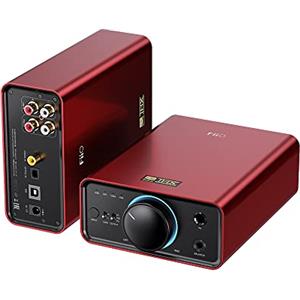 FiiO K7 Amplificatore per cuffie HiFi DAC completamente bilanciato AK4493S*2, XMOS XU208 PCM384kHz DSD256, ingressi USB/ottici/coassiali/RCA, uscita 6,35 mm/4,4 mm