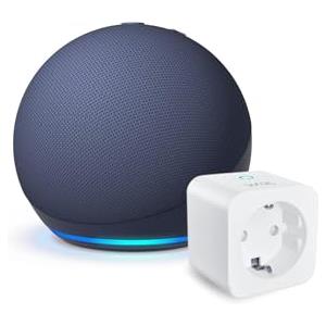 Amazon Echo Dot (Ultimo modello) con Alexa+, Blu Notte + WiZ Smart Plug (Tipo F), Bundle Smart Home con Controllo Vocale