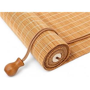 JSLJDM Tenda a Rullo in Bambù da Esterno su Misura, Tenda Bambu Avvolgibile per Balcone e Terrazza, Frangivista Parasole Filtrante, Montaggio con Fori (B1-Fine-Carbon-Filtro55%)