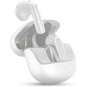 cellularline CALL PURELY Auricolari Bluetooth ENC, 4 Microfoni, ENC Cancellazione del rumore ambientale, 32 ore di Autonomia, Connessione Multipoint, Design Easy Pick, Bianco