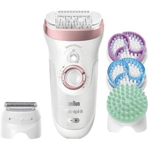 Braun Silk-épil 9 9/990 SkinSpa SensoSmart Epilatore Donna Oro Rosa senza Fili con Sistema Wet&Dry di Epilazione, Esfoliazione e Cura Della Pelle 4-In-1 e 13 Accessori, Idea Regalo San Valentino
