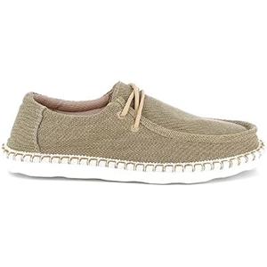 UOMO DESIGN - Scarpa da barca da uomo in tela - Barry, cachi., 40 EU