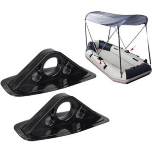Totority Supporto per Pagaia da Kayak in PVC Nero, 2 Pezzi, Base Forata
