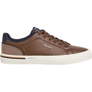 Pepe Jeans Kenton Campus M, Sneak Uomo Marrone Tostato E Marrone 45 EU