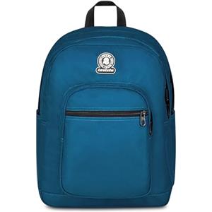 Invicta Zaino DIAL SOLID, Blu, Tasca porta pc, Per ragazzi e ragazze, Adulti, Scuola e tempo libero