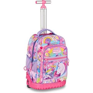 Mitama Trolley Run Extra FAIRYUNICORN, 33 Lt, Doppio Scomparto, Viola, Tasche multi funzione, bambina, Scuola elementare e media, Tempo libero e viaggi