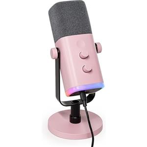FIFINE USB Gaming Microfono Dinamico per PC PS4 PS5, XLR Micrófono Streaming per Podcasting, Cardioide Microphone per Registrazione Vocale