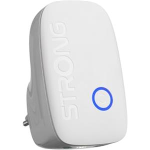 STRONG Ripetitore WiFi AC1200 da presa muro - Amplificatore WiFi potente Dual Band, WiFi extender per casa, WPS, porta LAN, ideale streaming e più dispositivi
