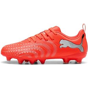 PUMA Future 9 Play FG/AG JR Scarpe da Calcio, Rosso Glowing White, Black Silver, 42, Glowing Red PUMA White PUMA Black PUMA Silver, 32 EU