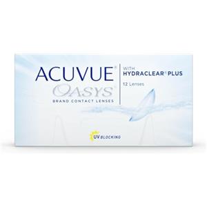 ACUVUE OASYS con tecnologia HYDRACLEAR PLUS - Lenti a contatto quindicinali - Protezione UV;-5.00 diottrie; BC 8.4; DIA 14.00; 12 lenti
