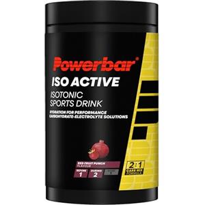 Powerbar Isoactive Red Fruit 600g - Bevanda Sportiva Isotonica - 5 Elettroliti + C2MAX