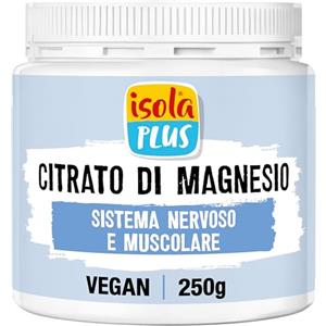 ISOLA PLUS Citrato di Magnesio Integratore Alimentare 250g Polvere