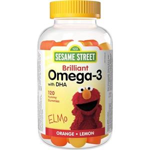 Webber Naturals Omega-3 con DHA, Gusto Arancia e Limone, Supporta la Salute di Cuore, Cervello e Articolazioni, 120 Gomme
