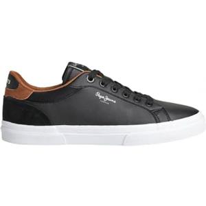 Pepe Jeans London Kenton Court M Sneakers in pelle a vestibilità regular per uomo, Blu Lavato