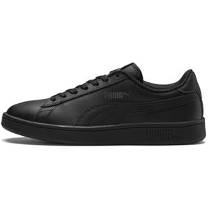 PUMA Unisex Kids Puma Smash v2 L Jr Sneakers, Puma Black-Puma Black, 38.5 EU